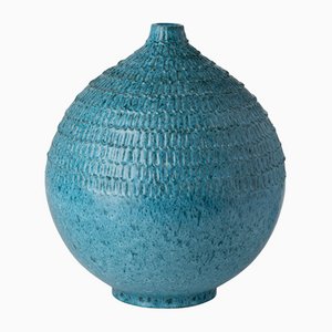 Vase with Engraved Notches by Alvino Bagni for Nuove Forme SRL
