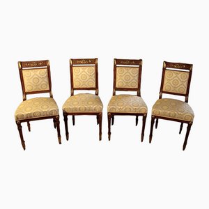 Return of Egypt Chairs in Mahogany, Set of 4