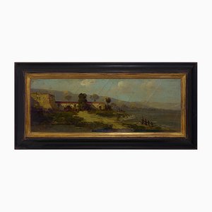 Tucci, Landscape, Oil on Canvas, Framed