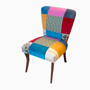 Chamber Armchair with Patchwork Coating, Italy, 1950s