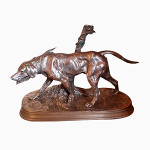 Crew Dog in Bronze by P.J. Mène, 19th-Century