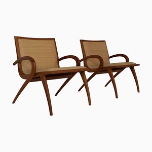 Armchairs by John Graz, Brazil, 1950s, Set of 2
