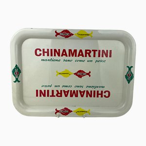Italian Chinamartini Metal Tray, 1960s