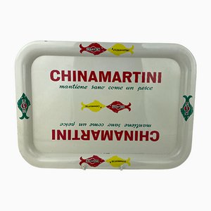 Italienisches Chinamartini Metall Tablett, 1960er