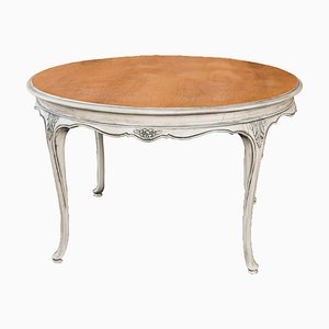 Table d'Appoint Ronde Style Queen Anne