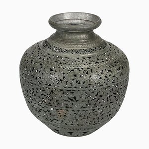 Vintage Metal Large Vase