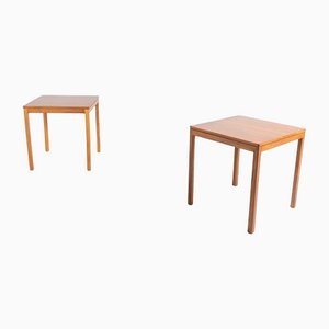 Scandinavian Walnut Tables, 1960s, Set of 2