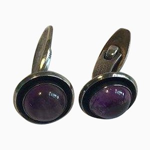 Cufflinks with Amethyst by Niels Erik for From Sterling Silver