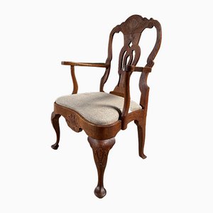 Early Antique Swedish Rococo Elbow Chair, 1840s
