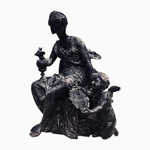 Antike französische gegossene griechische römische Statue von Juventus