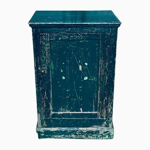 French Painted Atelier Cupboard in Green