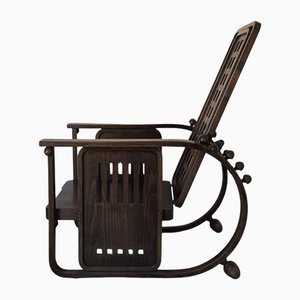 Fauteuil en Bois dans le Style de Josef Hoffmann Sitzmaschine