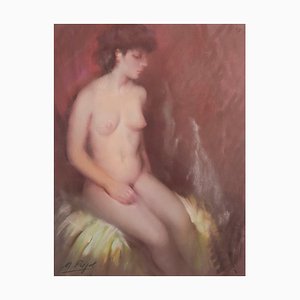 Nude, Pastel Artwork, Framed