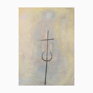 Abstract Painting with Cross