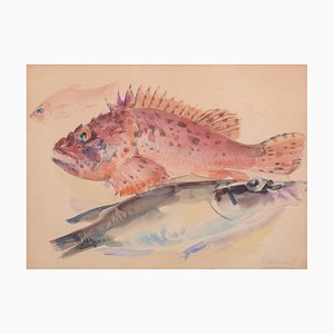 Fishes, 1935, Watercolour