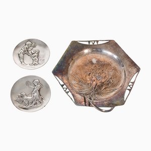 Art New Pewter Dishes, Set of 3