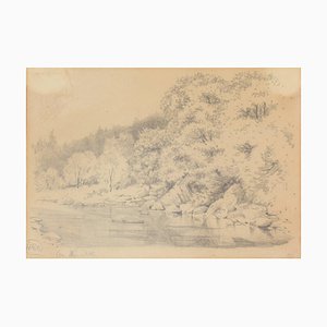 Auf der Cree, 19. Jh., Aquarell auf Papier