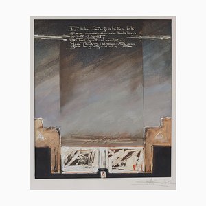 Composición abstracta, 1988, Técnica mixta sobre papel