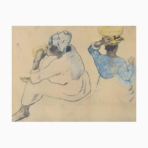After Paul Gauguin, Martinican Women, 1887, Stampa Collotype, Incorniciato