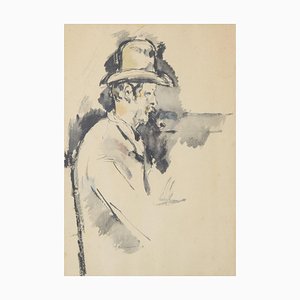 After Cezanne, Man with Pipe, 1895, Phototypie, Encadrée