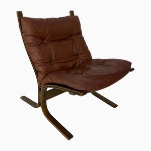 Scandinavian Brown Siesta Lounge Chair by Ingmar Relling for Westnofa, 1970s