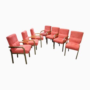 Chairs by Sandro Petti for Metalarte, Italy, 1970s, Set of 7