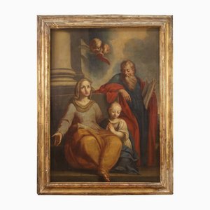 The Education of the Virgin, 17th Century, Painting, Framed
