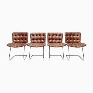 Cognac Leather RH-304 Dining Chairs by Robert Hausmann for De Sede, Set of 4