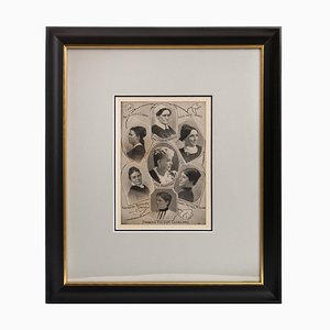 America's First Ladies of the 19th Century (1865-1893), Lithographie, Encadrée