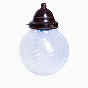 Lámpara de techo Art Déco esférica, años 30