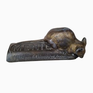 Advertising Chocolate Menier Mouse in Bronze, 1930s