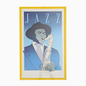 Jazz Konzertposter von Fats Waller in New Orleans von Waller Press Miller / Gilbert Edition, 1980er