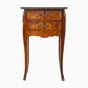 French Parquetry Bedside Table, Cupboard or Chest, 1920s