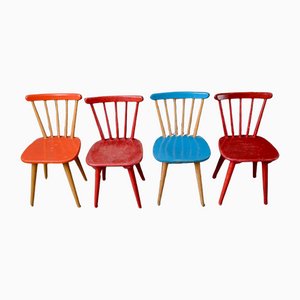 Scandinavian Children's Chairs, Set of 4