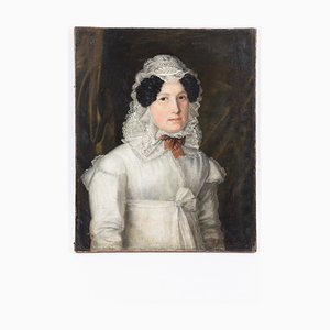 Portrait de la Chanteuse d'Opéra Anna Maria Neumann, 19ème Siècle
