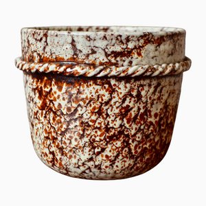 Bohemian Ceramic Cache Pot by the Potters of Accolay