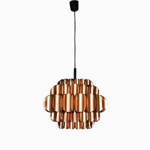 Mid-Century Modern Copper Lamp by Thorsten Orrling for Temde, 1950s