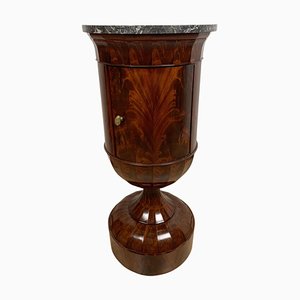 Französischer Vasenförmiger Schrank aus Mahagoni & Marmor, 1830
