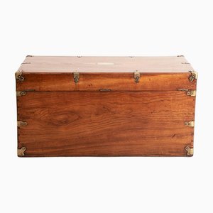 19th Century Camphorwood Military Campaign Trunk, 1850