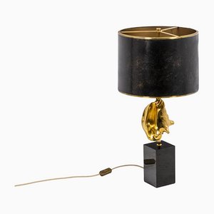 Lamp Strombus in Bronze & Brass from Maison Charles, 1970s