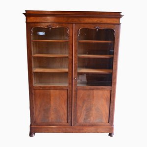 Vitrine Biedermeier Antique en Acajou