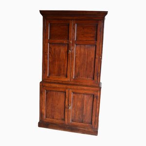 18th Century English Oak Four-Door Cabinet