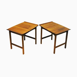Swedish Teak Frisco Side Table by Folke Ohlsson for Tingströms, 1960s, Set of 2