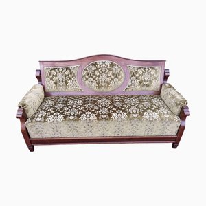 Italian Damasked Fabric Sofa Bed
