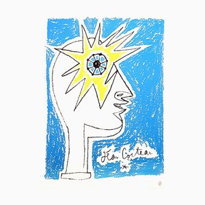 Jean Cocteau, Profile, años 50, Litografía
