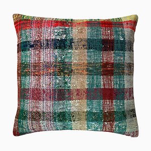 Turkish Kilim Rug Cushion Cover for Meditation Bench