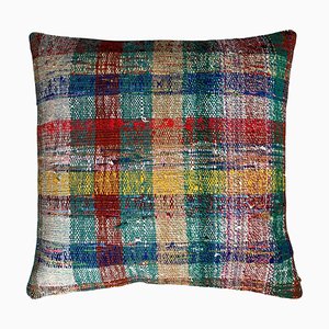 Vintage Turkish Kilim Bench Cushion Cover