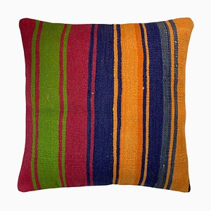 Vintage Turkish Kilim Bench Cushion Cover