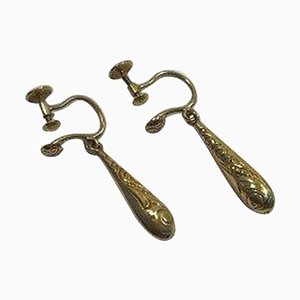 14k Gold Screws Earrings by Bernhard Hertz