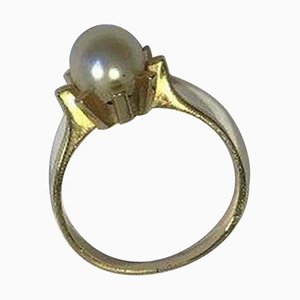 14k Gold Ring with Pearl by Bernhard Hertz